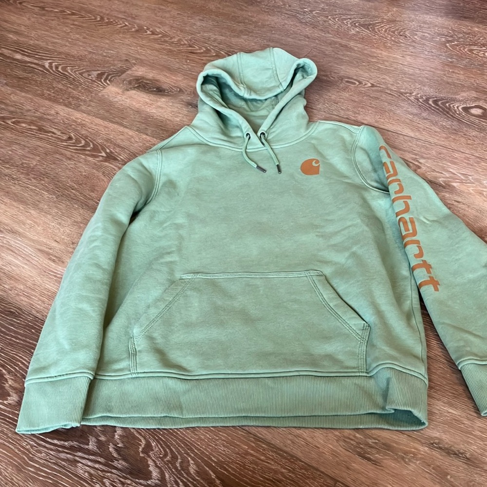 Carhartt Green Hoodie Size Lg